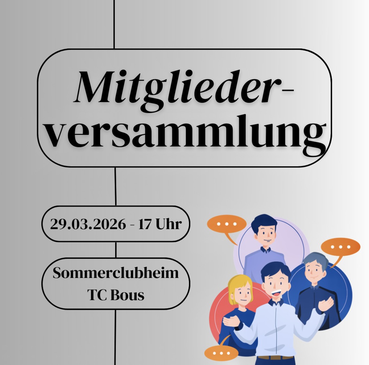 Vorankündigung Mitgliederversammlung 2026