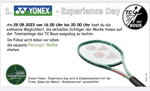 1. Yonex - Experience Day beim TC Bous