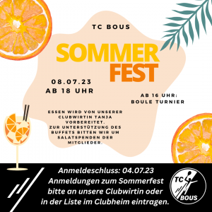 Sommerfest 2023 am 08.07.