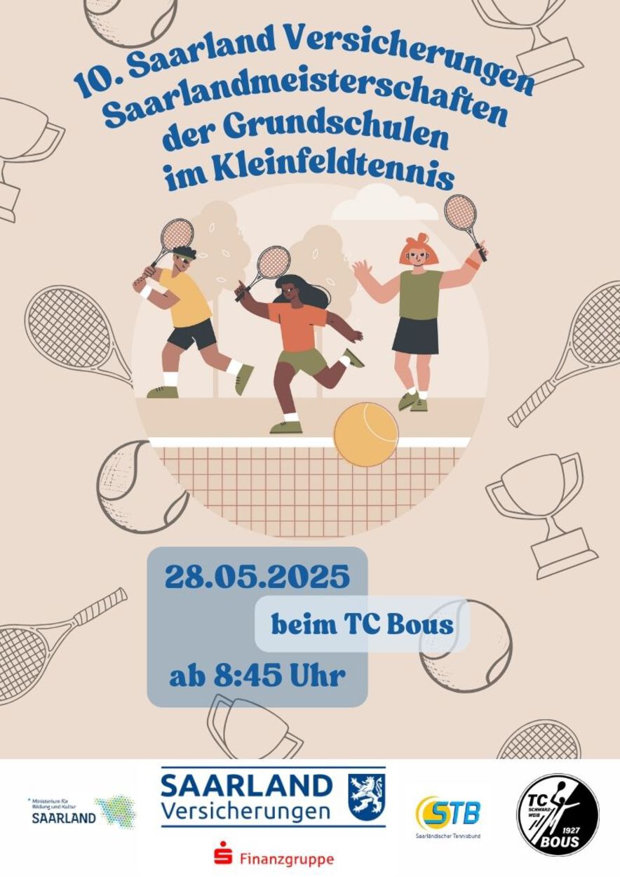 10. Saarland Versicherungen Saarlandmeisterschaften der Grundschulen im Kleinfeldtennis
